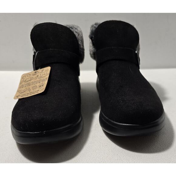 Skechers Campfire Slipper Boots Faux Fur Ankle Black Size 8 - Picture 3 of 9